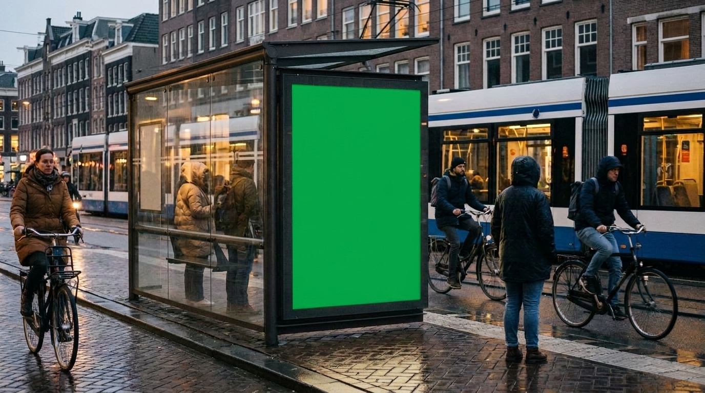 Bus stop ads
